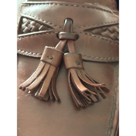 Allen Edmonds MAXFIELD Tassel Dress LOAFERS 10B BRAIDED LEATHER TRIM ITALY! main image 5